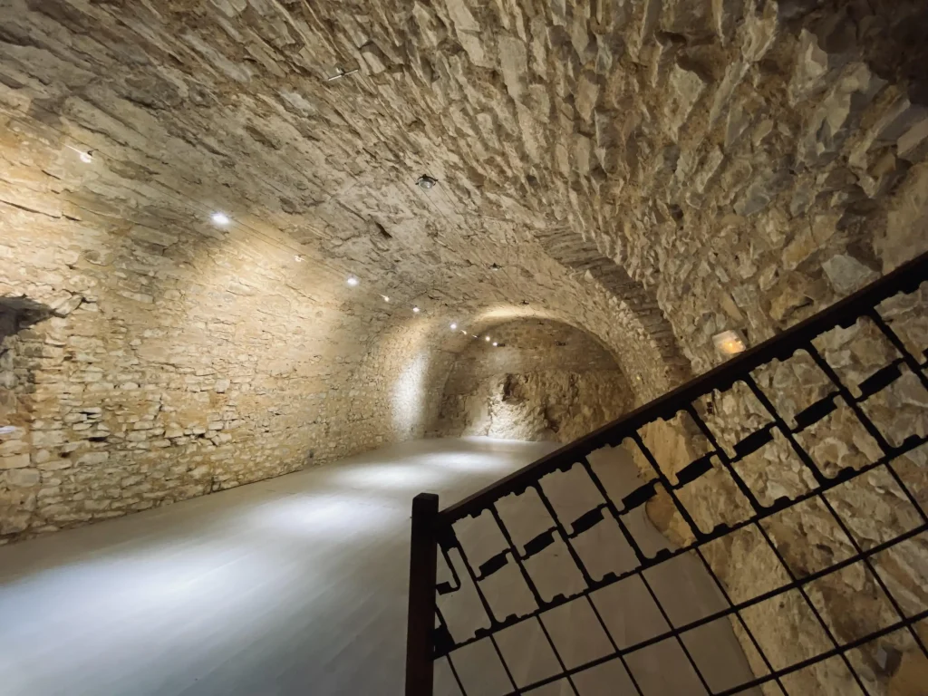 Château de Roussillon - Cave voutée vide